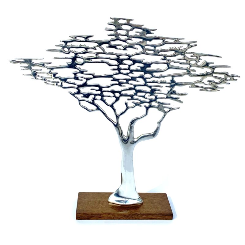 Arbol decorativo de pewter - Imagen 3